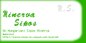 minerva sipos business card